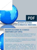 Modificaciones Tributarias