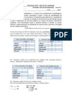 Atividade 9° Ano - Teste de Aceitabilidade