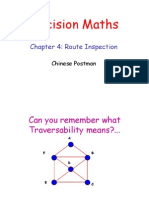 Decision Maths: Chapter 4: Route Inspection