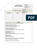 1 .Reg ACTA DE REUNIÓN Revision Por La Direccc