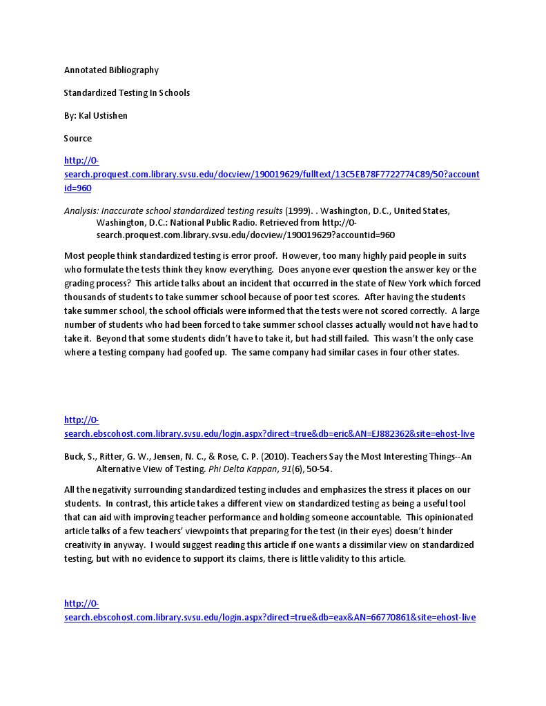 Annotated bibliography for elementary students image