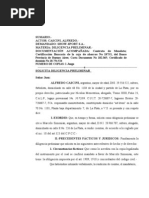Escrito de Diligencia Preliminar Con Formato Correcto
