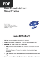 Basic Firewalls in Linux Using Iptables