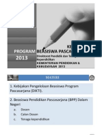 Sosialisasi Beasiswa BPPDN DIKTI 2013 (Final) BW