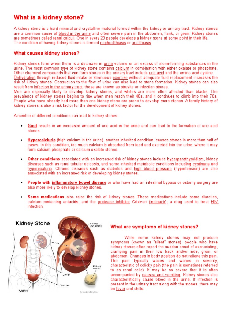 Hypertension And Renal Stones