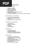 Contoh Business Plan Bakery - Contoh Soal2