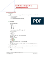 Principes de Thermodynamique