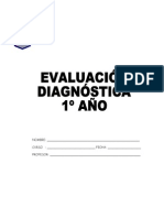 Evaluacion Diagnóstica 1º Año