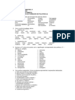 Processos de Formação de Palavras