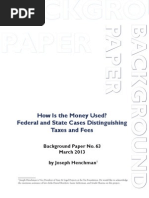 How Is the Money Used? Federal and State Cases Distinguishing Taxes and Fees