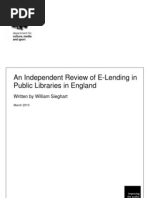 Download An Independent Review of E-Lending in Public Libraries in England by LJs infoDOCKET SN132625677 doc pdf