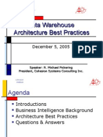 MIS Unit 5 DW Architecture Best Practices