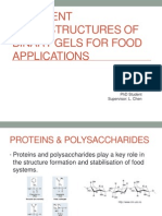 Different Microstructures of Binary Gels For Food Applications