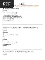 Solved Sample Programs