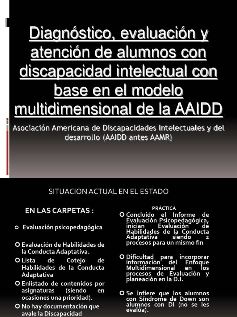 02 Diagnóstico, Evaluación y Atención de Alumnos Con Discapacidad ...