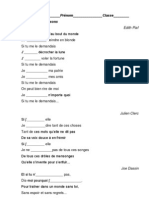 Le Si en Chansons Complétez PDF