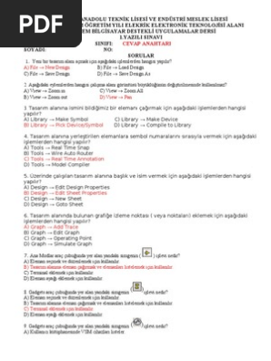 bilgisayar destekli uygulamalar 1 donem