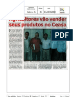 JORNAL FOLHA DOS MUNICÍPIOS - 15 A 28 DE MARÇO DE 2013 (Agricultores Vão Vender Seus Produtos No Ceasa)