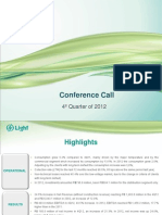 Conference Call 4Q12
