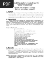 Carta aos Hebreus - 1º Encontro