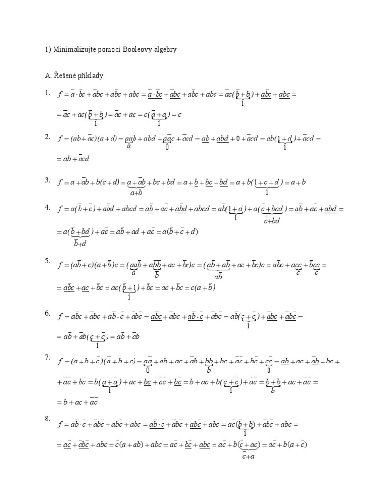 Priklady B Algebra Pdf