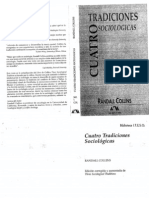 Unidad 1 Randall Collins - Cuatro Tradiciones Sociológicas