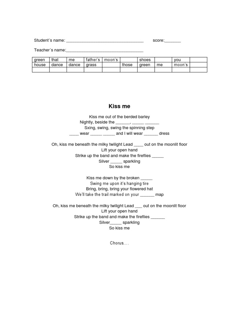 Song Lyrics Analysis and Themes | PDF | Leisure