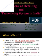 Functions of Retailing and Franchising System in India