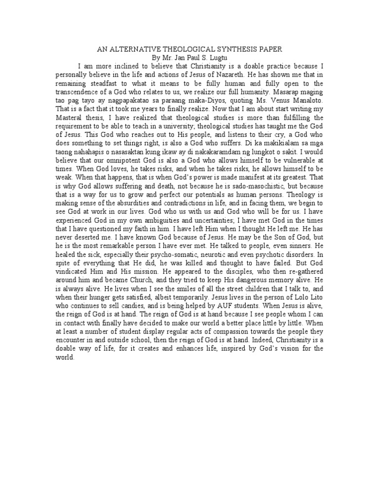 Christianity as a Doable Practice | PDF | God | Christian Belief And ...