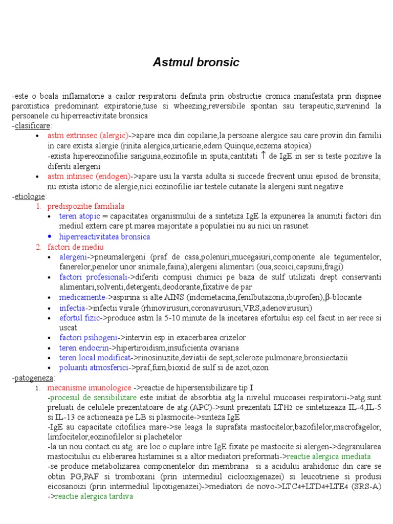Astmul Bronsic | PDF