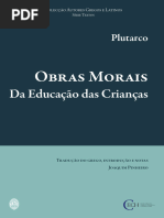 Plutarco - Obras Morais - Da educação das Crianças