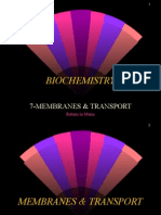 Biochemistry: 7-Membranes & Transport