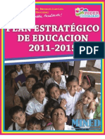 Plan Estrategico de La Educacion 2011 - 2015