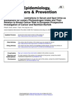 Cancer Epidemiol Biomarkers Prev 2004 Grace 698 708