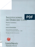 30417414 Rivera Julio Instituciones de Derecho Civil Parte General TOMO I