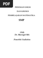 Download Buku Pedoman Umum Dan Khusus Pembelajaran Matematika SMP_oleh Marsigit by Resti Yuliyanti SN132743563 doc pdf
