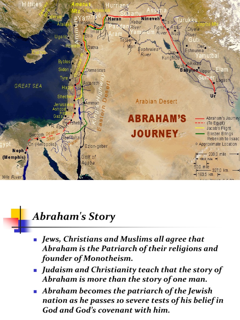 abraham journey distance