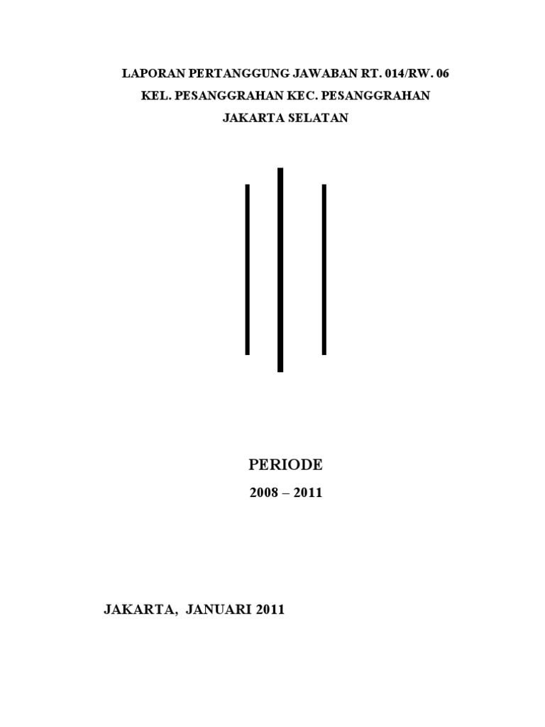 Laporan Pertanggung Jawaban Rt 014 Doc