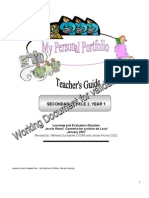 Personal Portfolio Teacher S Guide