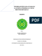 Download Sistem Informasi Pengadaan Barang Dan Jasa Di Dinas Pekerjaan Umum Provinsi Bengkulu by Glora Mortian SN132760611 doc pdf