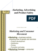 Marketing, Advertising and Product Safety
