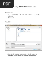 Interfacing ARDUINO With C++