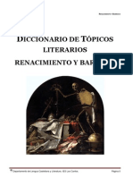 Diccionario tópicos literarios Renacimiento Barroco