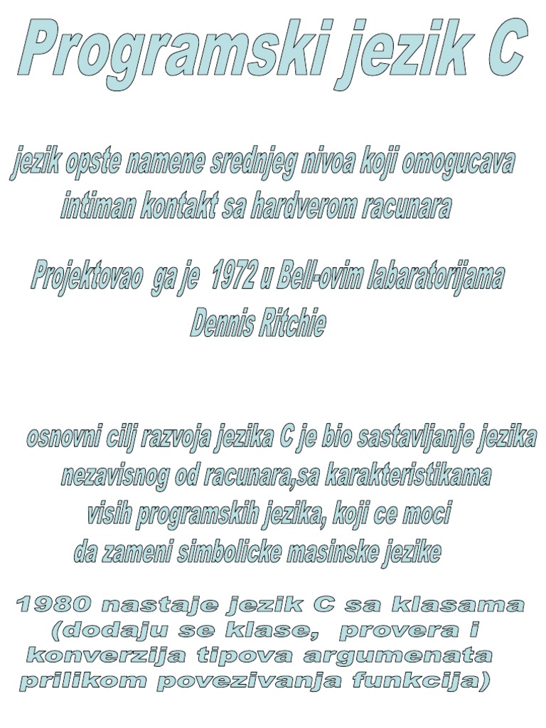 Programski Jezik C | PDF