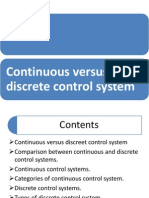 Continuous Vs Discrete Control