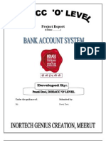 Bank Account System A C Project Report With Code.