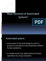Basic Elements of Automated Systems