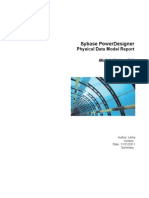 Sybase Powerdesigner: Physical Data Model Report