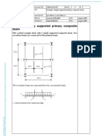 Simply Supported Primary Composite Beam