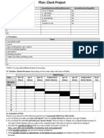 Plan Clock Project